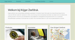Desktop Screenshot of krijgerzeefdruk.nl