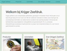 Tablet Screenshot of krijgerzeefdruk.nl